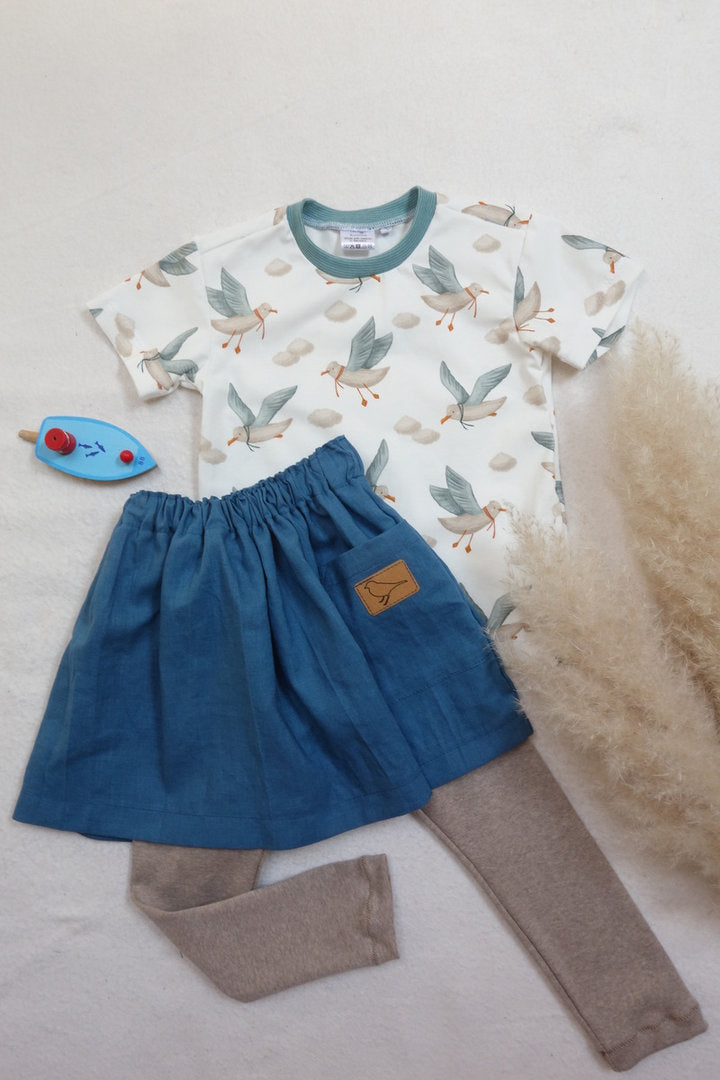 versandbereit Basicshirt "Gänseblümchen" , Möwe 86/92, 110/116, 134/140