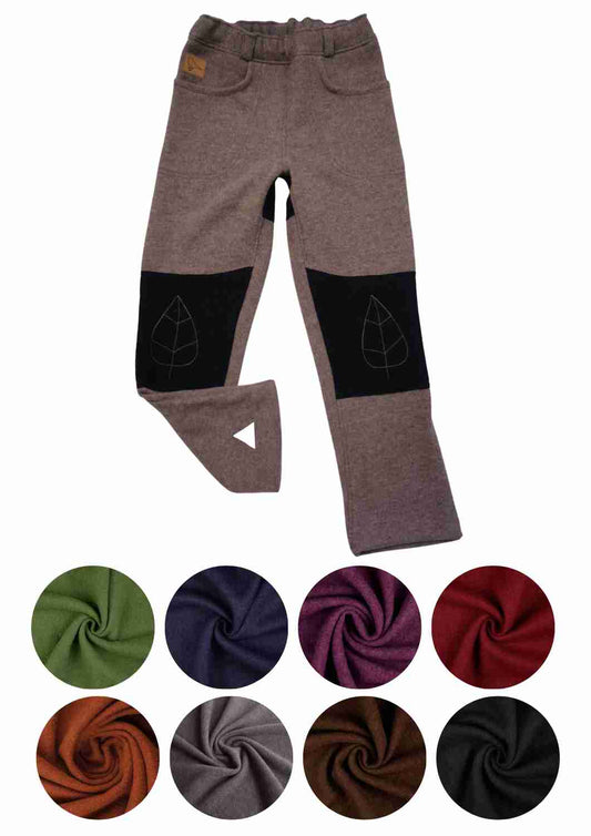 Walkhose für Damen "Buche" mit bestickten Knien (ohne Fußbündchen)