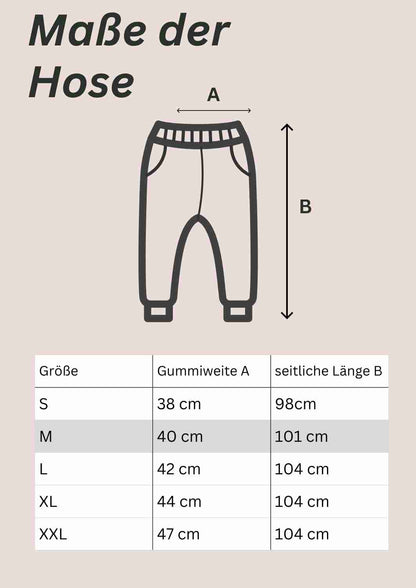 Walkhose für Damen "Buche" mit bestickten Knien (mit Wollbündchen)