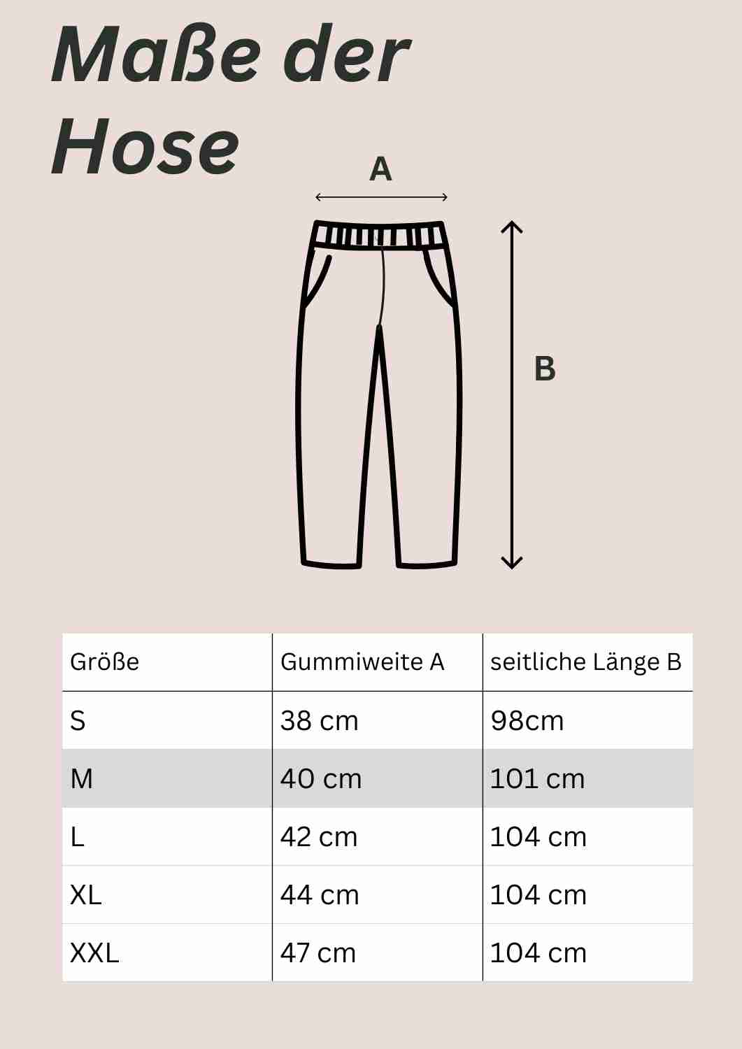 Walkhose für Damen "Buche" mit bestickten Knien (ohne Fußbündchen)