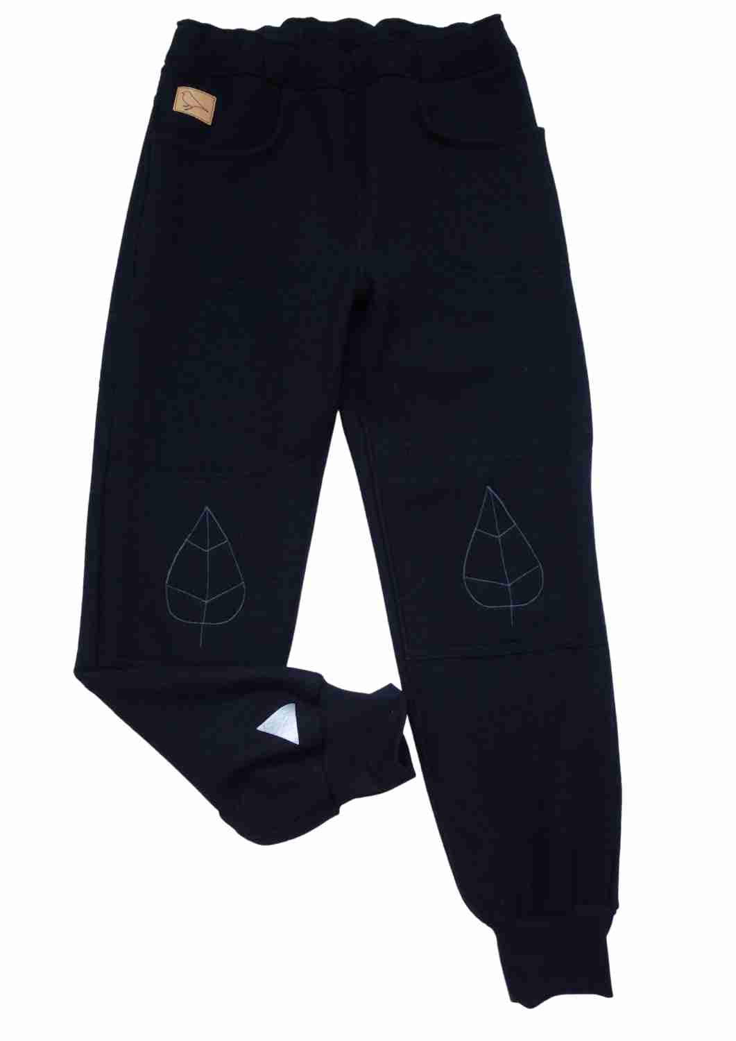 Walkhose für Damen "Buche" mit bestickten Knien (mit Wollbündchen)