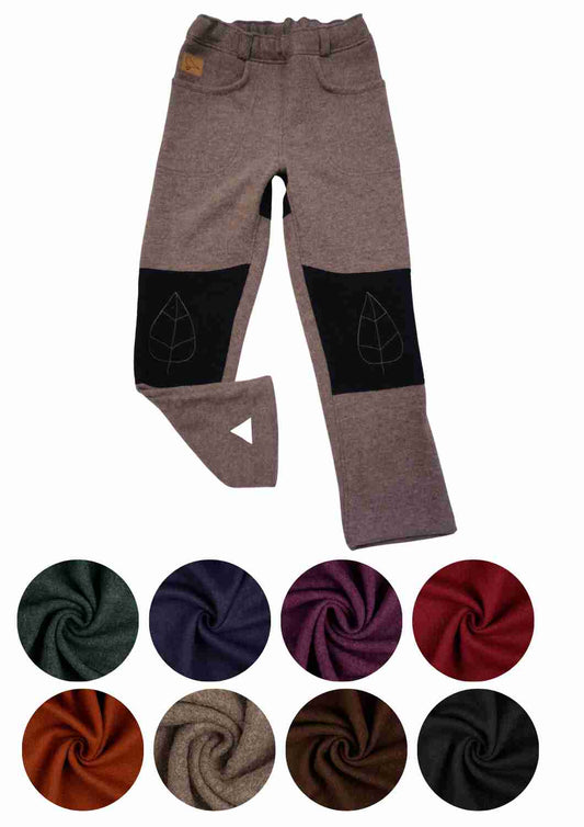 Walkhose für Herren "Buche" mit bestickten Knien (ohne Fußbündchen)