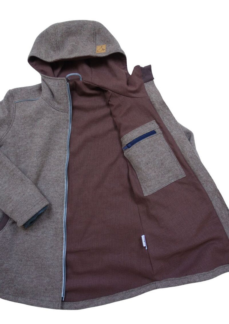 Walkjacke für Herren, gefüttert mit Leinen, reflektierend, "Hasel"