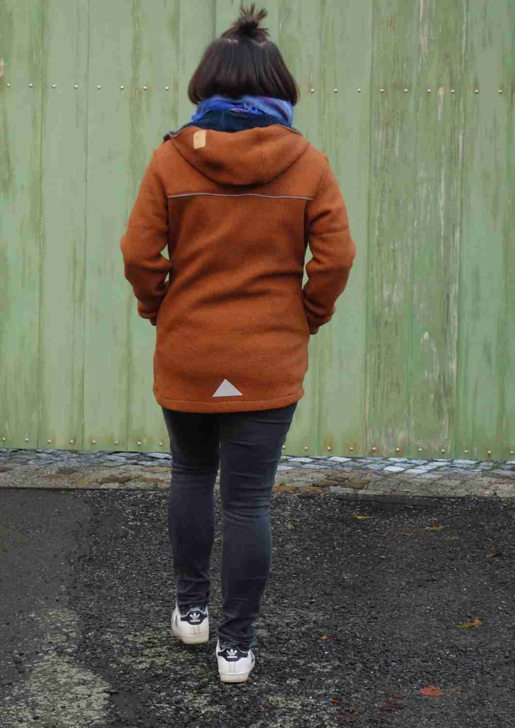 Walkjacke für Damen gefüttert mit Leinen, "Hasel"