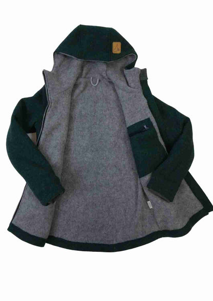 Walkjacke für Damen gefüttert mit Wollfleece, "Heckenrose"