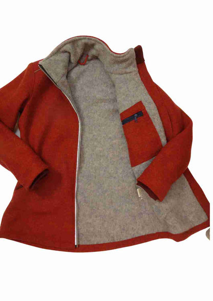 Walkjacke für Damen gefüttert mit Wollfleece, "Heckenrose"