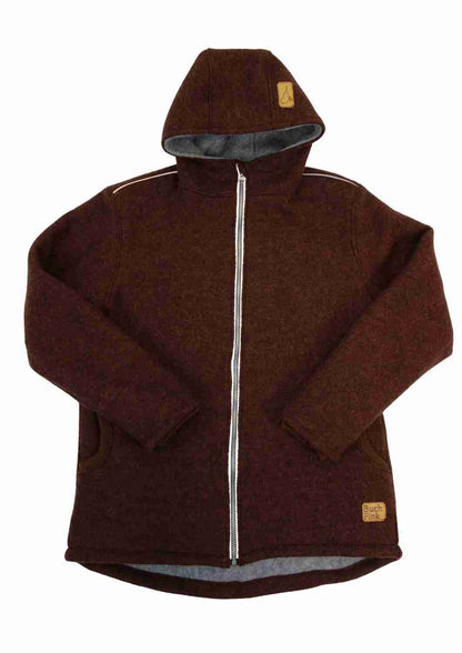 Walkjacke für Herren gefüttert mit Wollfleece, "Heckenrose"