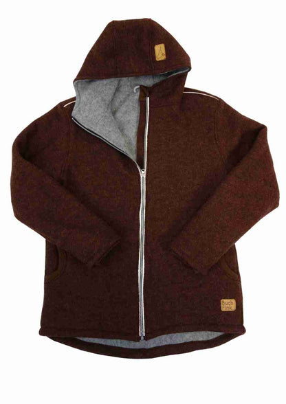 Walkjacke für Herren gefüttert mit Wollfleece, "Heckenrose"