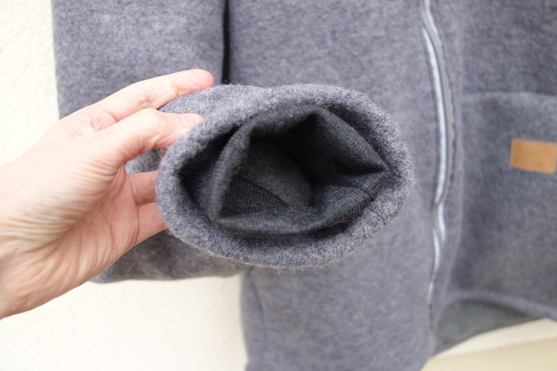 Walkjacke für Herren gefüttert mit Wollfleece, "Heckenrose"