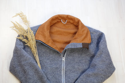 Walkjacke für Herren, gefüttert mit Leinen, reflektierend, "Hasel"