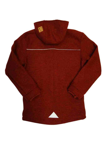 Walkjacke für Herren, gefüttert mit Bio-Baumwollplüsch, "Hagebutte", reflektierend