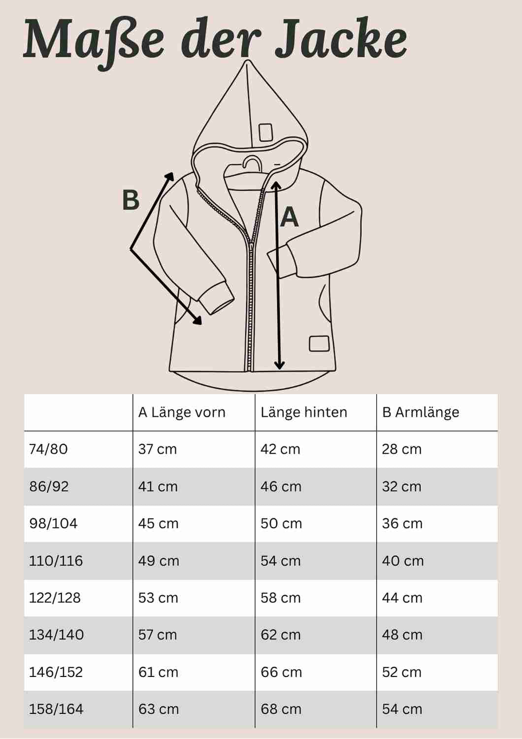 Wollwalk Jacke gefüttert mit Jersey, kupfer