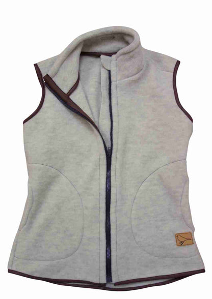 Zip-In Wollfleeceweste Herren "Springkraut" aus 100% Merinowolle, versch Farben