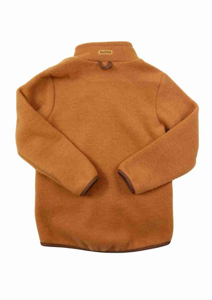 Wollfleecejacke "Heidekraut" aus 100% Merinowolle, zimt