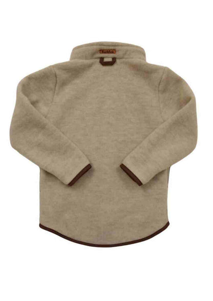 Wollfleecejacke "Heidekraut" aus 100% Merinowolle, perlgrau