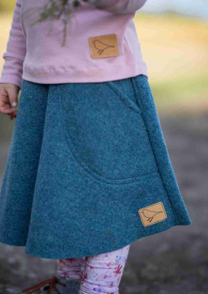 Wollrock für Kinder, "Butterblume", versch. Farben