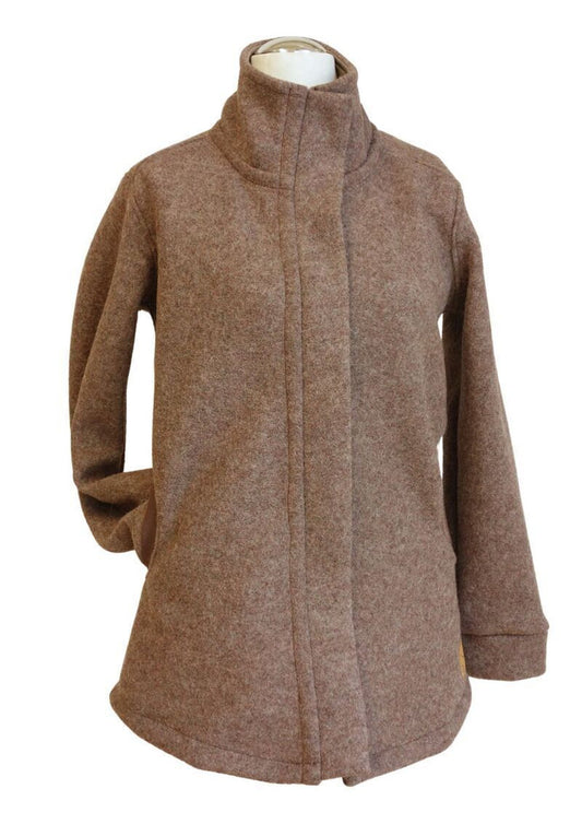 Walkjacke für Damen, "Heidelbeere", mit verdecktem Reißverschluss