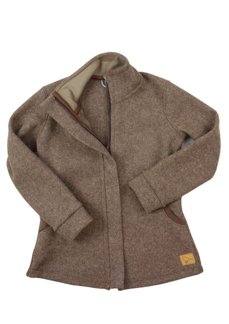 Walkjacke für Damen, "Heidelbeere", mit verdecktem Reißverschluss