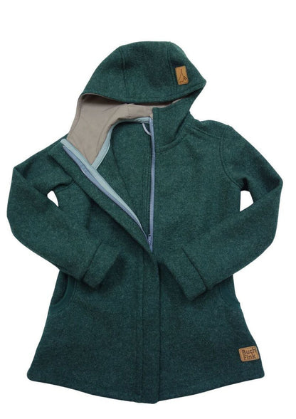 Walkjacke für Damen, "Heidelbeere", mit verdecktem Reißverschluss