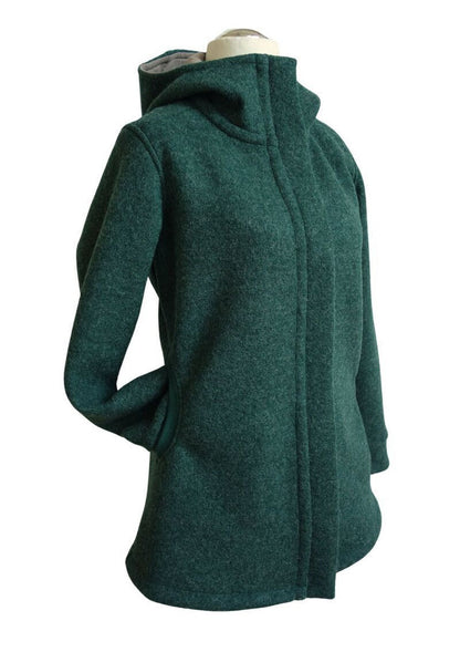 Walkjacke für Damen, "Heidelbeere", mit verdecktem Reißverschluss