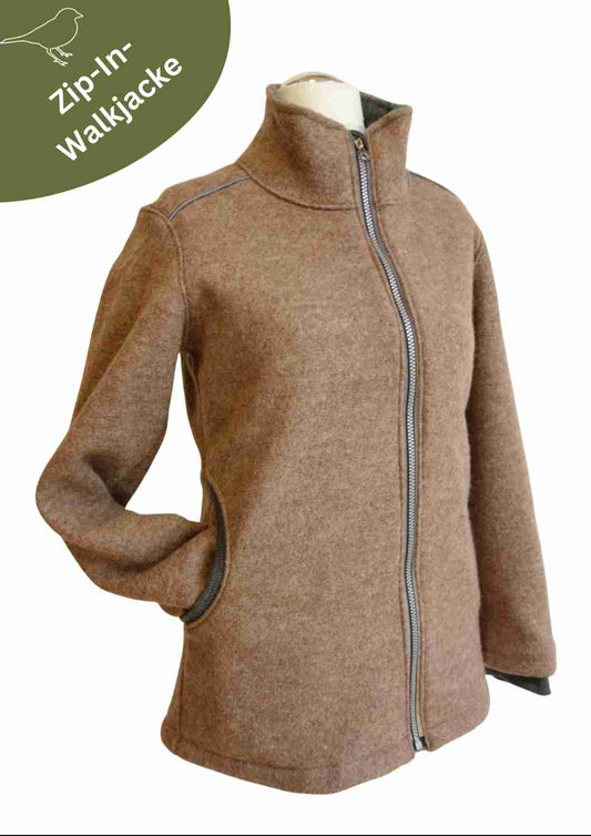 Zip-In Walkjacke für Damen, 3 in 1 System