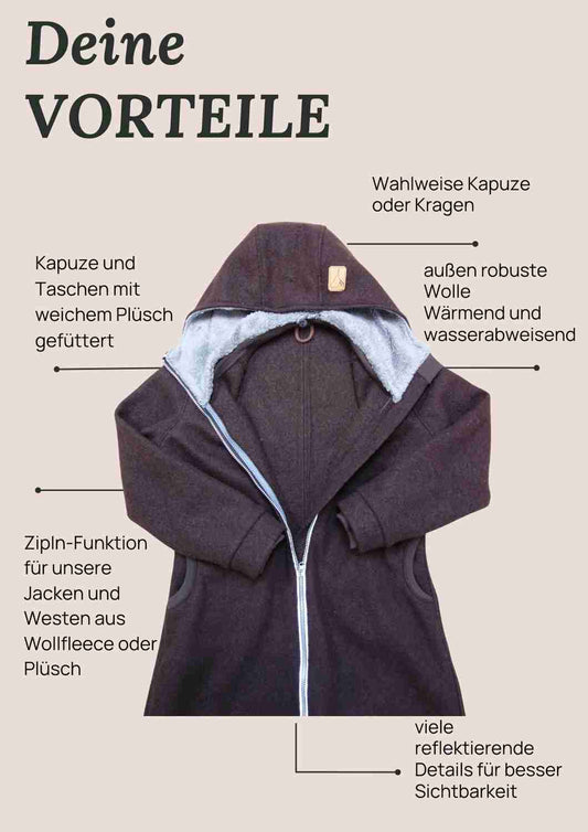 Zip-In Walkjacke für Damen, 3 in 1 System