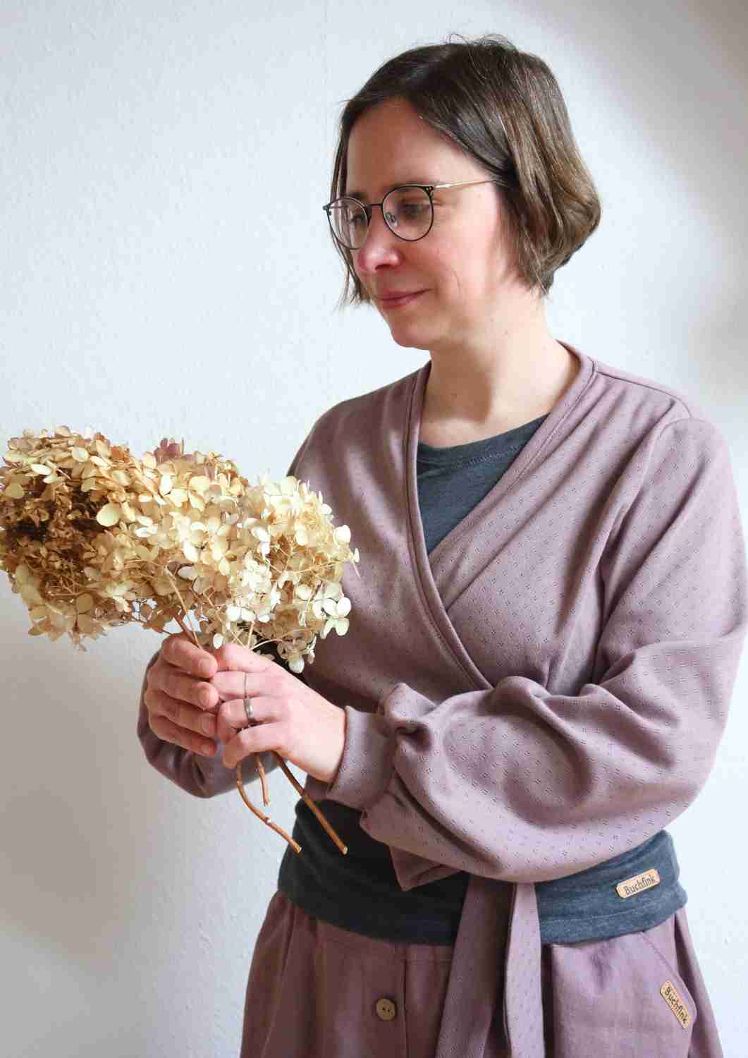 Wickelbluse "Melisse" mit weiten Ärmeln