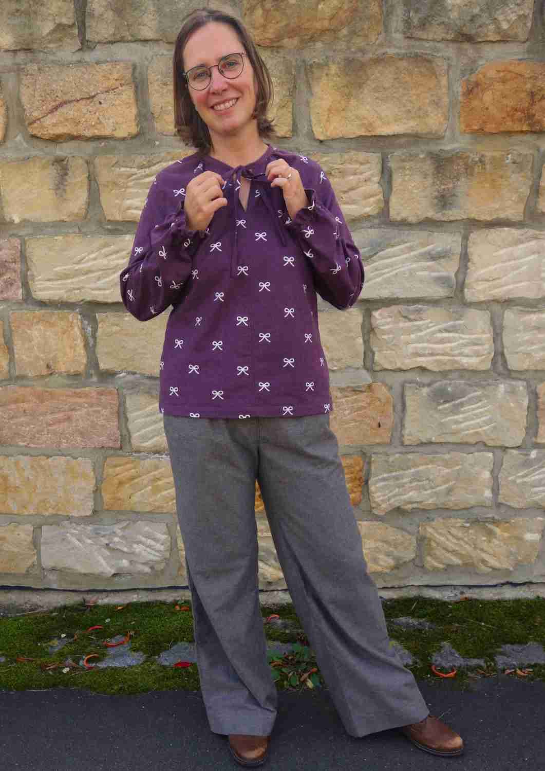Flanellhose für Damen, Culotte "Eibe"