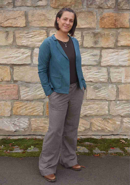Flanellhose für Damen, Culotte "Eibe"