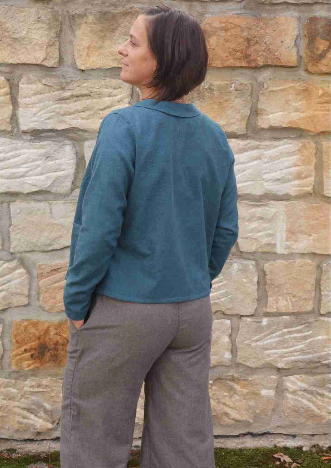 Flanellhose für Damen, Culotte "Eibe"