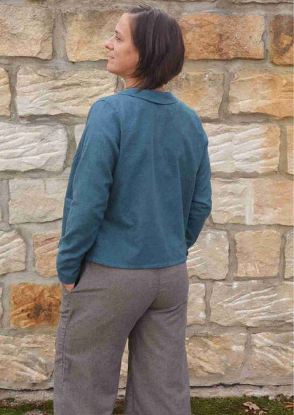 Flanellhose für Damen, Culotte "Eibe"