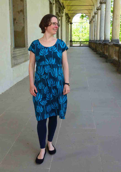 Jerseykleid aus Baumwolle für Damen "Lilie", knielang