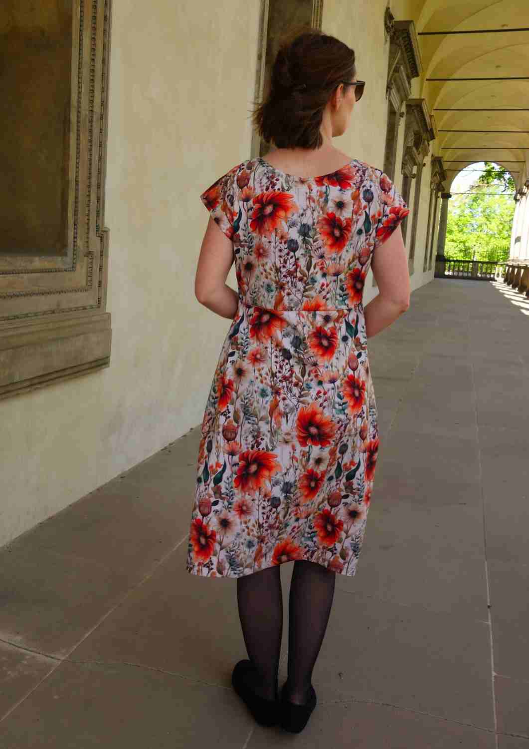 Jerseykleid aus Baumwolle für Damen "Lilie", knielang