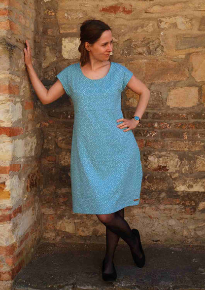 Jerseykleid aus Baumwolle für Damen "Lilie", knielang