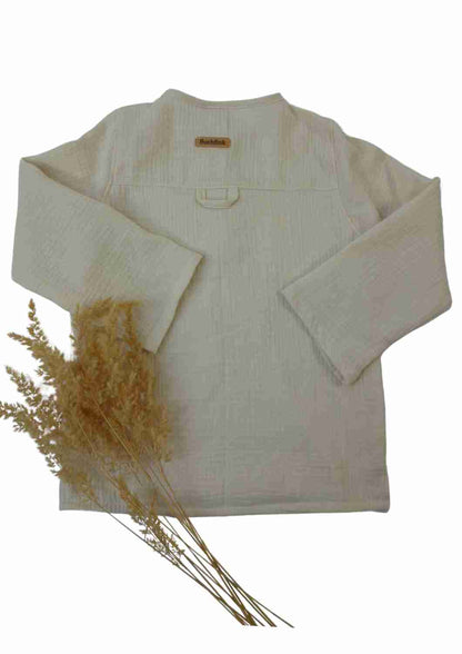 Bio Musselinhemd für Kinder "Spitzwegerich"