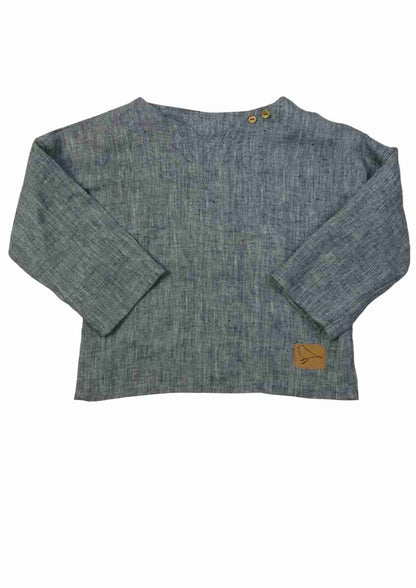 Leinenshirt für Kinder "Thymian", langarm