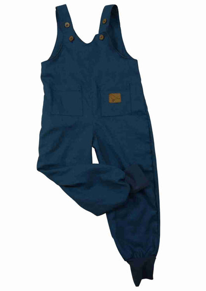 Leinenlatzhose für Kinder, mit Bündchen "Weide", Salopette