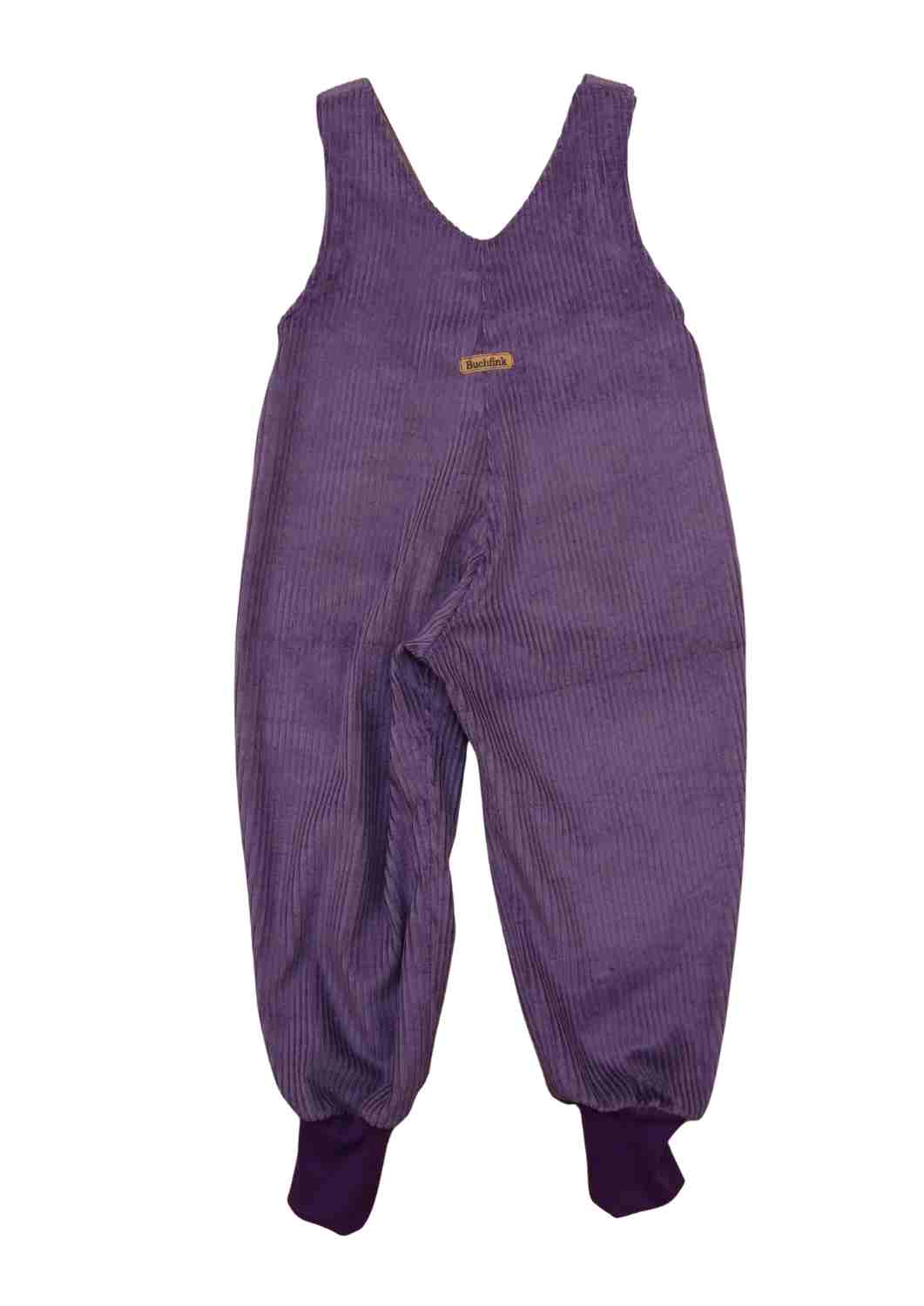 Versandbereit: Latzhose aus Cord mit Bündchen, lila, 98/104
