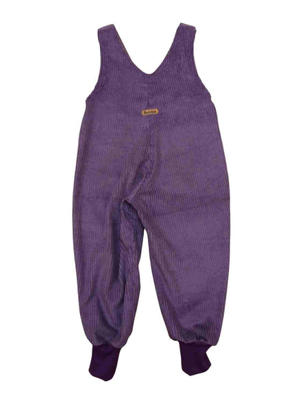 Versandbereit: Latzhose aus Cord mit Bündchen, lila, 98/104