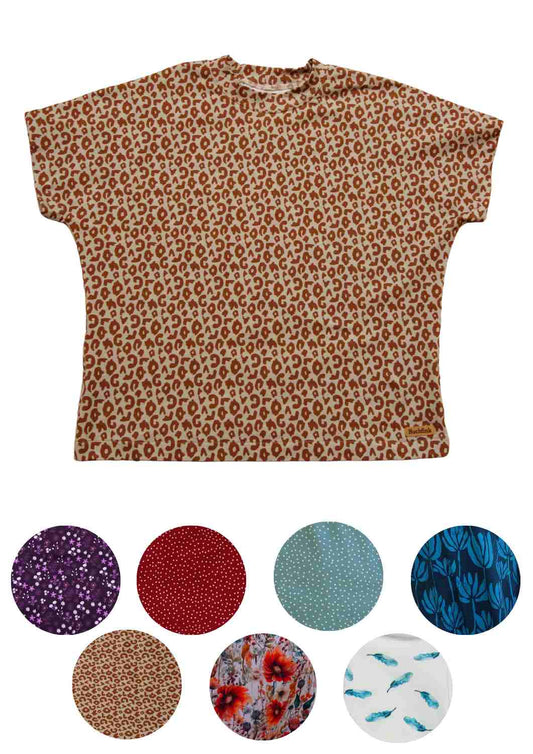 Oversize T-Shirt für Damen aus Jersey "Wiesenklee"