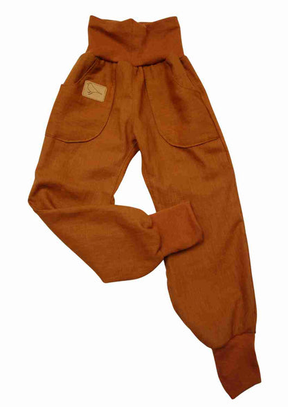 Pumphose aus Leinen "Kastanie"