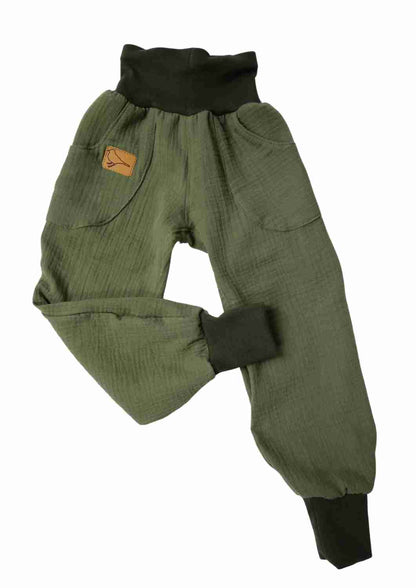 Pumphose Musselin für Kinder "Kastanie"