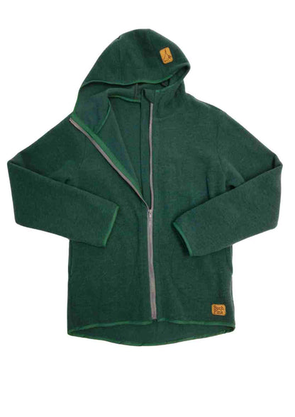 Zip-In Wollfleecejacke Herren "Heidekraut" aus 100% Merinowolle, versch Farben