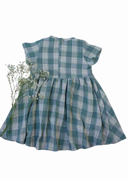 Bio Musselinkleid für Mädchen "Goldregen" mit Taschen