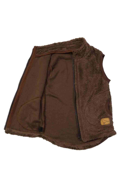 Teddyweste, braun Zip-In-Innenweste