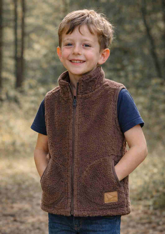 Teddyweste, braun Zip-In-Innenweste