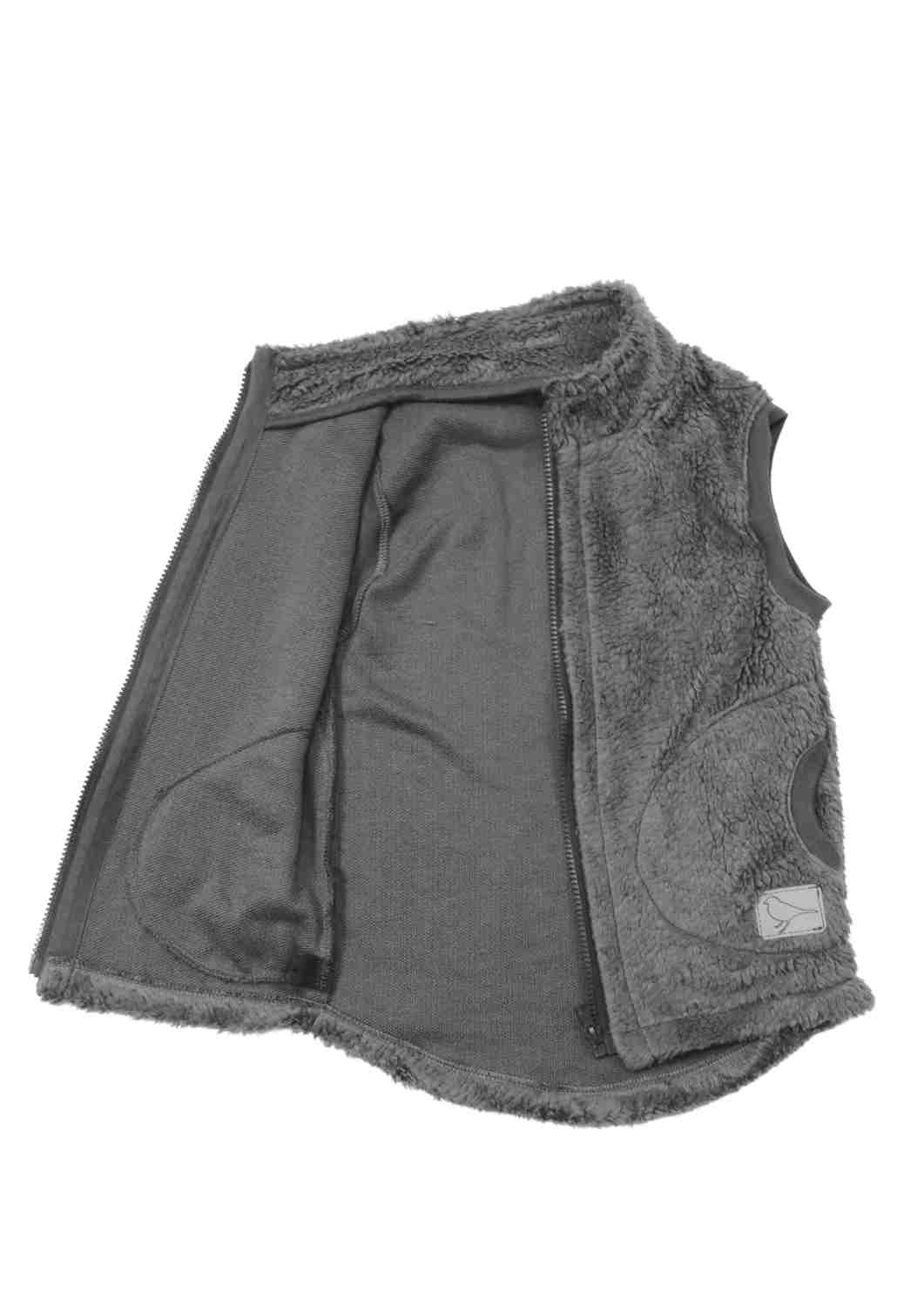 Teddyweste, grau Zip-In-Innenweste
