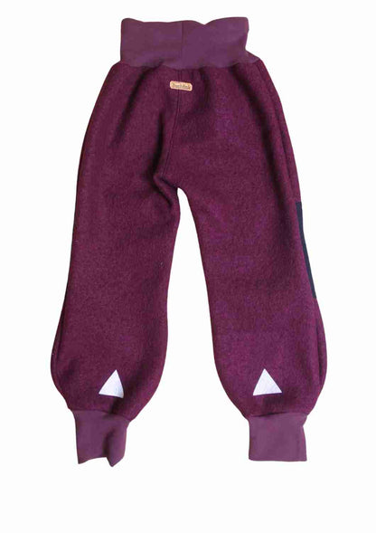 Walkhose "Buche" mit bestickten Kniepatches, pflaume