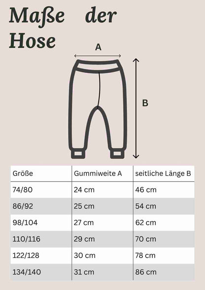 Walkhose "Buche" mit bestickten Kniepatches, schwarz