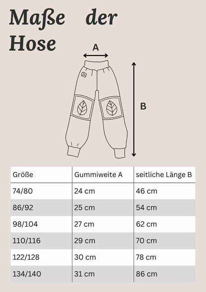 Walkhose "Buche" mit bestickten Kniepatches, olivgrün